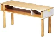 ideaco TV Stand, White, Width 31.1 x Depth 10.2 x Height 15.0 inches (79 x 26 x 38 cm), Plywood Seri