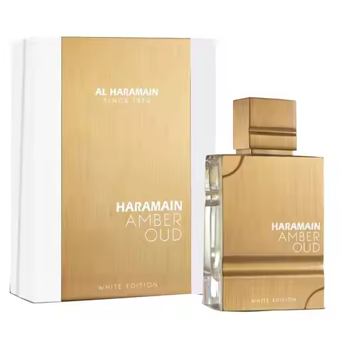 AL HARAMAIN Amber Oud White Edition EDP 60ml 2.0oz Eau de Parfum Medium Intensity Perfume for Men an