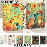 KILLA1V Calendar 2026, A5 Agenda 2026 Planner, High Quality Monthly Tabs Jan.2026 - Dec.2026 Weekly 