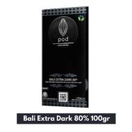 Can PAY ON THE PLACE Pod Chocolate - 80% Bali Extra Dark Chocolate Bar 100 gr - Dark Chocolate