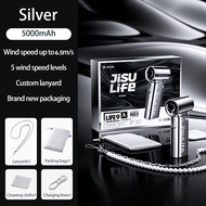 JisuLife New 2025 handheld fan life 9 การอัพเกรดรูปลักษณ์ พัดลมไฟฟ้ามือถือที่มีพลังลมแรงมาก เล็กและพ