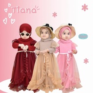 Tiana dress by Zalira Kids Gamis pesta anak perempuan kekinian trandy