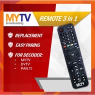 MYTV 3 in 1 ALAT KAWALAN JAUH  Original MyTv Remote Kontrol Controller Decoder Dekoder MyTv Remote C