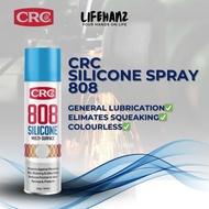 CRC 808 Silicone Spray | Multi-Purpose Lubricant & Waterproofing Agent | Clear, Non-Staining 330g
