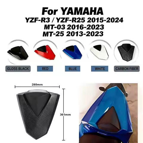For Yamaha YZF R25 R3 MT-25 MT-03 2013-2022 Motorcycle Rear Seat Cover Cowl Rear Fairing Part YZF-R2