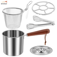 Stainless Steel Mini Deep Oil Fryer Compact Mini Deep Oil Fryer for Kitchens SHOPSKC4597
