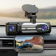 3-Channel Dash Cam with Parking Mode, WiFi Camcorders 3 Saluran Dash Cam WiFi dengan Mod Parkir Kame