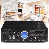 [In stock]Bluetooth Stereo Receiver Power Amplifier Audio Karaoke Home Hi-Fi FM USB