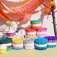 Crepe Paper Roll Drawstring Crepe Paper Roll Roll Colored Crepe Paper/