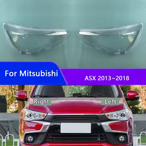 Headlamp Cover Transparent Lamp Shade For Mitsubishi ASX 2013~2018 Headlight Shell Lens Plexiglass A