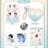 SIMCARE with EVAN HEESEUNG – Keyring Polaroid 4-Cut Photo Sticker Hisung Ivan Keychain Card