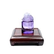 【正佳珠寶】紫水晶 頂級手工貔貅擺鎮擺件 頂級寶石級紫水晶