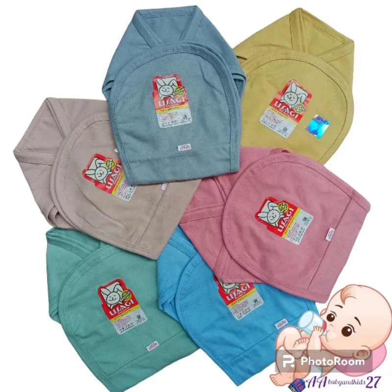 1 LUSIN (12PC) USAGI POPOK BAYI MODEL TALI POLOS DASAR WARNA BAHAN ADEM NYAMAN BERKUALITAS SNI
