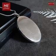 MT จี้เงินแท้ ล็อคเก็ต ทรงรี ขนาดใหญ่ แบบเรียบ (ไม่รวมสร้อย) 925 Sterling Silver Locket (sp321-10) M