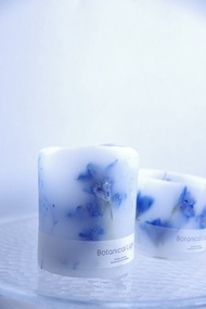 飛燕草藍色光暈 LED 蠟燭專用植物擴香座 亦適合作為母親節禮物