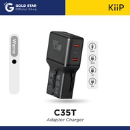 Kiip C35T Universal Travel Adapter Charger Mini Fast Charging 45w GaN Portable Travel