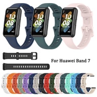 Sport Silicone Watch Replacement Strap For Huawei Band 7 Anti Dust Washable Secure Fit