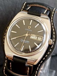 OMEGA 歐米茄海馬，黑色錶盤，自動上鍊 cal.1020 1970s 復古