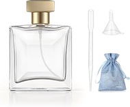 Refillable Perfume Bottle Glass Perfume Spray Bottle 50ml/1.7oz Large Empty Travel Perfume Atomizer 