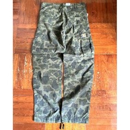 (順豐到付$450) 32inch Carhartt WIP Cargo Pant 軍裝工裝褲 迷彩 綠色 Camo Duck Green Ripstop 防撕裂布