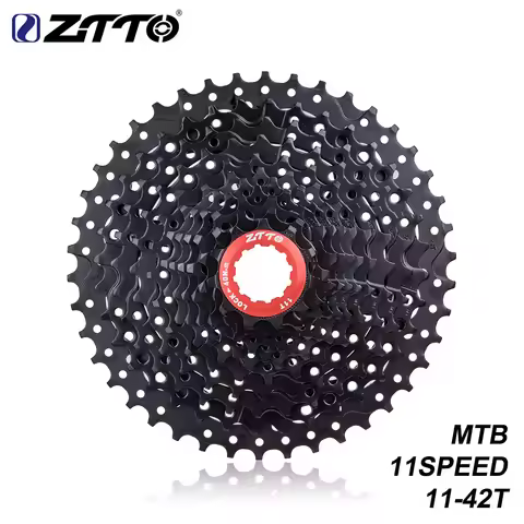 ZTTO MTB Bike 11 Speed 11-42T Full Black Cassette Bicycle 11v Flywheel Hollow Freewheel Ratio Sprock