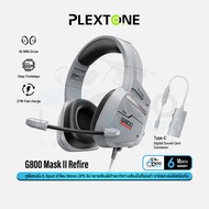 Plextone G800 Mark II Refire [Space Endless] Gaming Headset หูฟังเกมมิ่ง หูฟังเล่นเกมส์ หูฟังพร้อมไมค์ ลำโพง 50mm ชิป DPS เสียงคม #Qoomart
