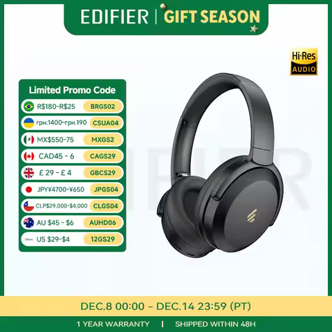 Edifier WH700NB Pro Wireless Hybrid ANC Headphones Bluetooth V5.4 Hi-Res Over-Ear Headset Multi-poin