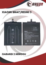 Baterai Battery Xiaomi Redmi 3/3S BM47 Original Bergaransi