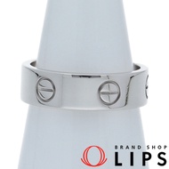 Cartier Love Ring B4084751 (#17) (#17 Width: approx. 0.5cm) K18WG #57 Polished, Excellent Condition 