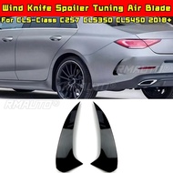 For Mercedes Benz CLS-Class C257 CLS350 CLS450 2018+ Body Kit Wind Knife Spoiler Tuning Air Blade Ca