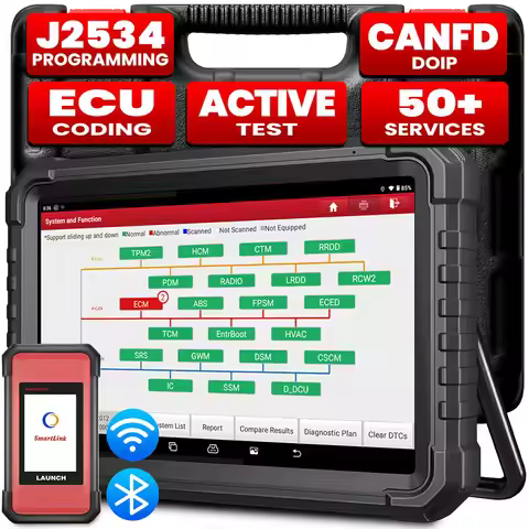 LAUNCH X431 PRO3S+ ELITE Advanced Programming TOOL J2534 CAN FD DOIP Online Coding All System car Di
