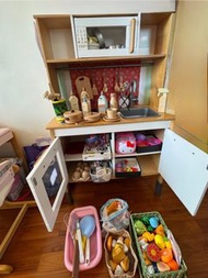木製廚房玩具/ Ikea wooden kitchen toy set