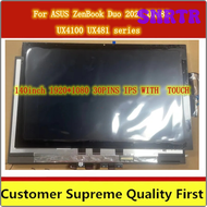 SNRTR 14.0 inch LCD Touch Screen Assembly for ASUS ZenBook DUO 14 UX481F UX482E UX482EA UX482EG Display Module Replacement 1920x1080 HERJW