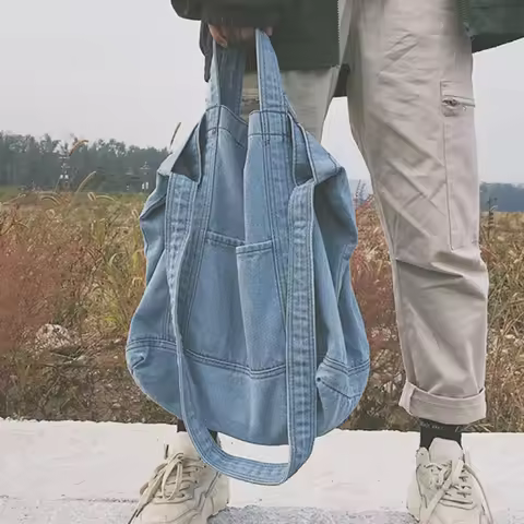 Denim Shoulder Hand Bag For Woman Shoulder Bag Crossbody New Casual Jeans Bags Women Handbags Denim 