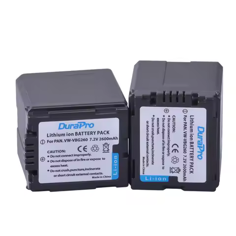 DuraPro 2600mAh VW-VBG260 VW VBG260 VWVBG260 Battery For Panasonic HDC-SD3 HDC-SD5 HDC-SD7 VDR-D310 