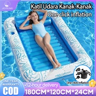 kid's Inflatable Floating Bed Floating Hammock Swimming Pools Katil Udara Kanak-Kanak Beach Water Pl