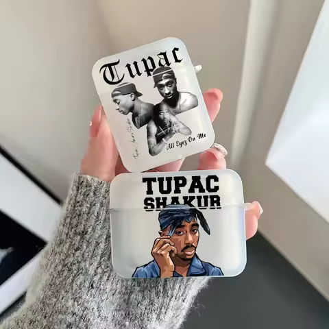 Rapper 2Pac Tupac Shakur Earphone Case for Airpods 3 3rd 4 4th Wireless Headphone Cover Air Pods Pro