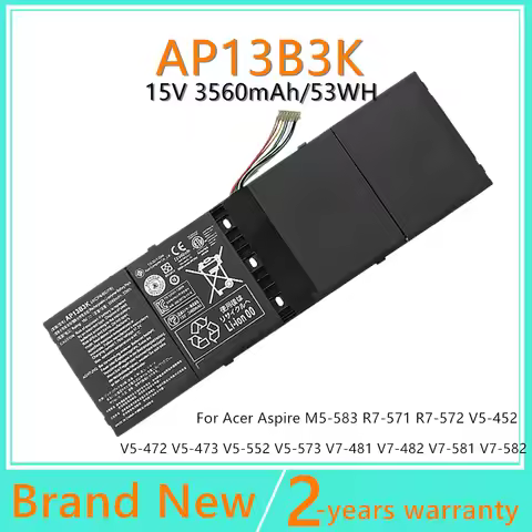 AP13B3K Laptop battery For Acer Aspire V5-472 V5-472G V5-472P V5-473 V5-473G V5-452 V5-452G V5-552 V