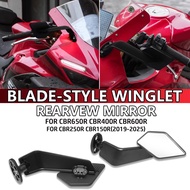 For Honda CBR650R CBR400R CBR600R CBR250R CBR150R Motorcycle Mirror Modified Wind Wing Rotating Rear