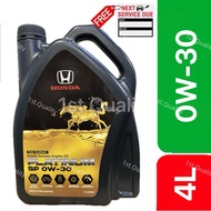 Honda SP 0W30 Fully Engine Oil (4L) Honda Toyota Proton Perodua Hyundai/Kia
