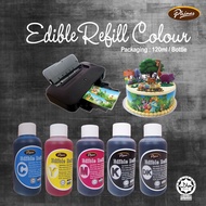 Phines Edible Refill Colour, Edible Ink, Edible Image Printer Ink, Edible Cake Decorations, HALAL Food.