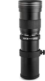 Opteka 420-800mm f/8.3 Telephoto Zoom Lens for Panasonic Lumix DMC G95, S1R, S1, G9, GX9, GX8, GX7, 