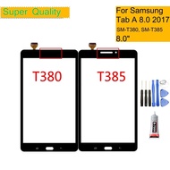 For Samsung Galaxy Tab A 8.0 2017 SM-T380 T380 T385 Touch Screen Digitizer Panel Sensor Tablet Front