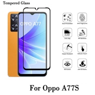 LAYAR TEMPERED GLASS Protector Oppo A77, A77s, A77 4G Full Cover Screen Protector