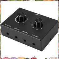 4 Port Audio Switch, 3.5mm Audio Switcher, Stereo AUX Audio Selector, 4 Input 1Output/1Input 4 Outpu