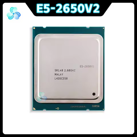 Xeon E5-2650V2 CPU SR1A8 8-Cores 16-Thread 2.60GHz 20MB 95W LGA2011 22nm E5 2650 V2 Server CPU Proce