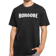 KATUN Borgore Logo T-Shirt DJ EDM, Disk Jockey Music Clubbing Combed Cotton 20s DISTRO Men's Clothin