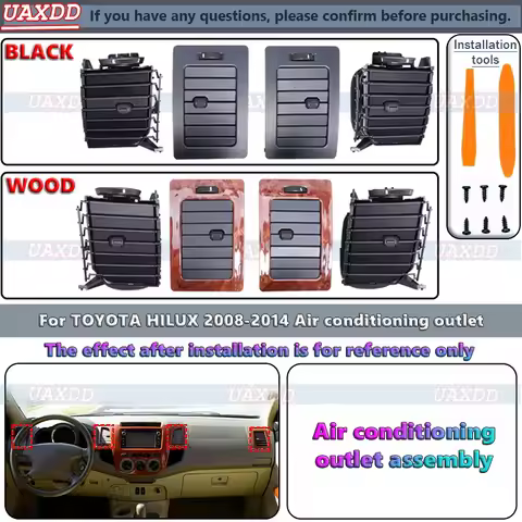 For 2008-2014 TOYOTA HILUX Air conditioning outlet 2Din Car Interior Android Kit Automotive ventilat