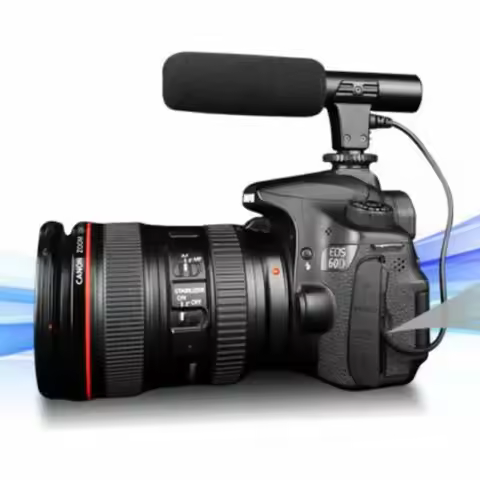 JINTU Professional Shotgun Condenser Camera Microphone for Nikon D7000 D7200 D7100 D7500 DF D80 D90 