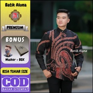 Baju Muslim Batik Cowok Modern Terbaru Premium Batik Aluna MBA 008